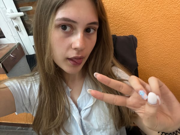 Young woman documents evening routine in Bulgarian bedroom