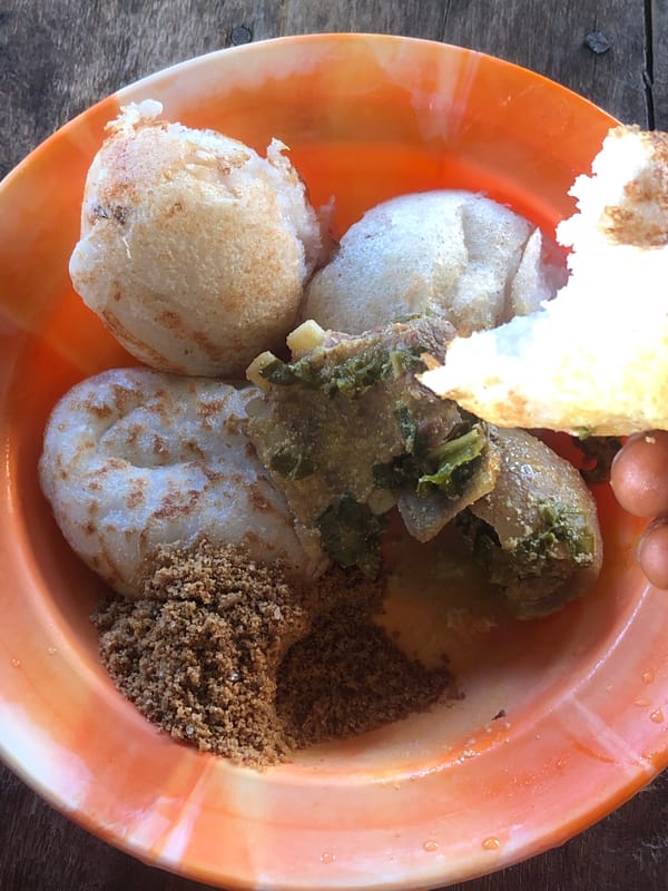 Street scenes and local food along the roads of Jos, Nigeria