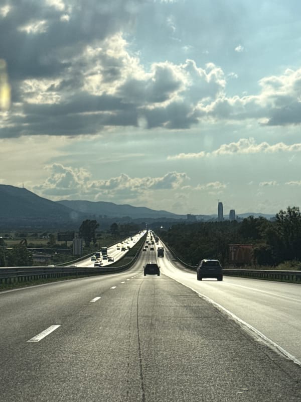 Highway traffic flows normally in Lozen, Bulgaria