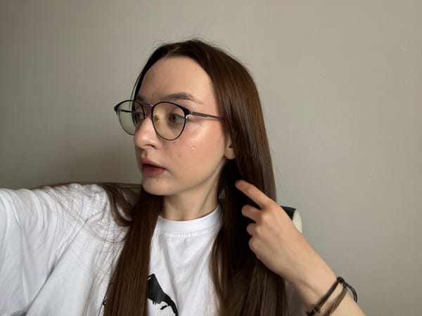 Young woman takes indoor selfie in Kragujevac, Serbia