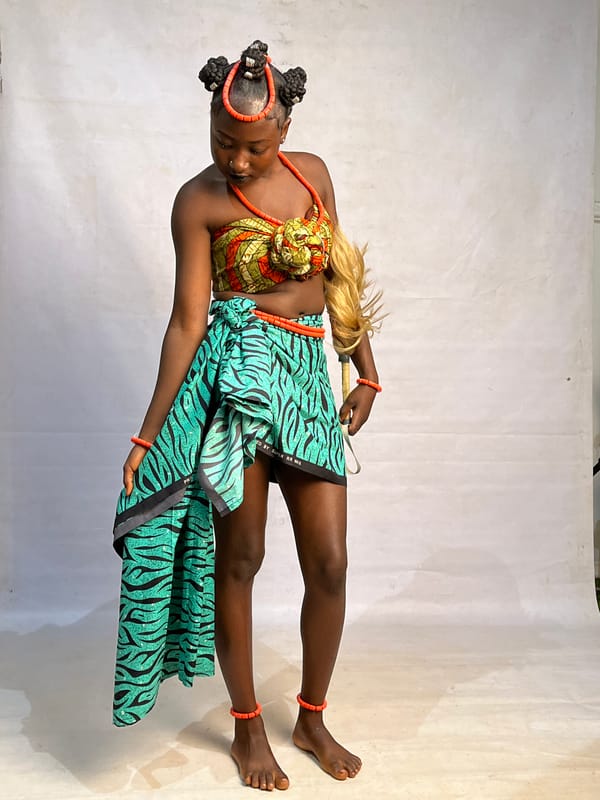 Traditional Nigerian attire portrait session in Barakin Akawo