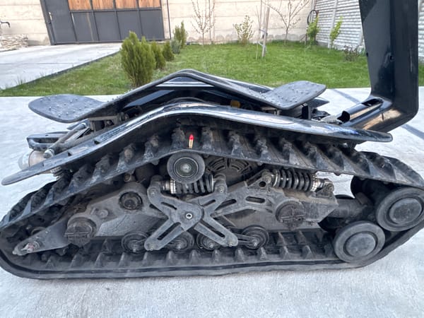 Tracked vehicle attachment spotted on concrete in Georgia