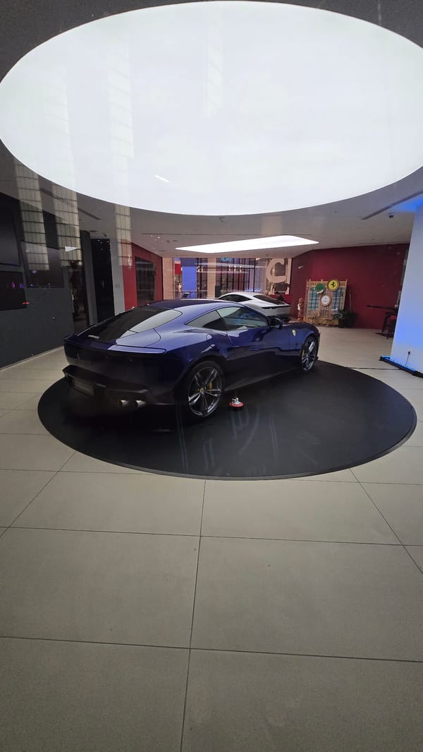Yellow Lamborghini spotted outside Kuala Lumpur luxury shopping mall