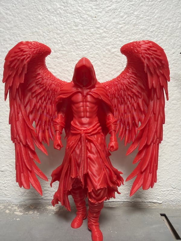 Fantasy figurines and sleeping cats at home