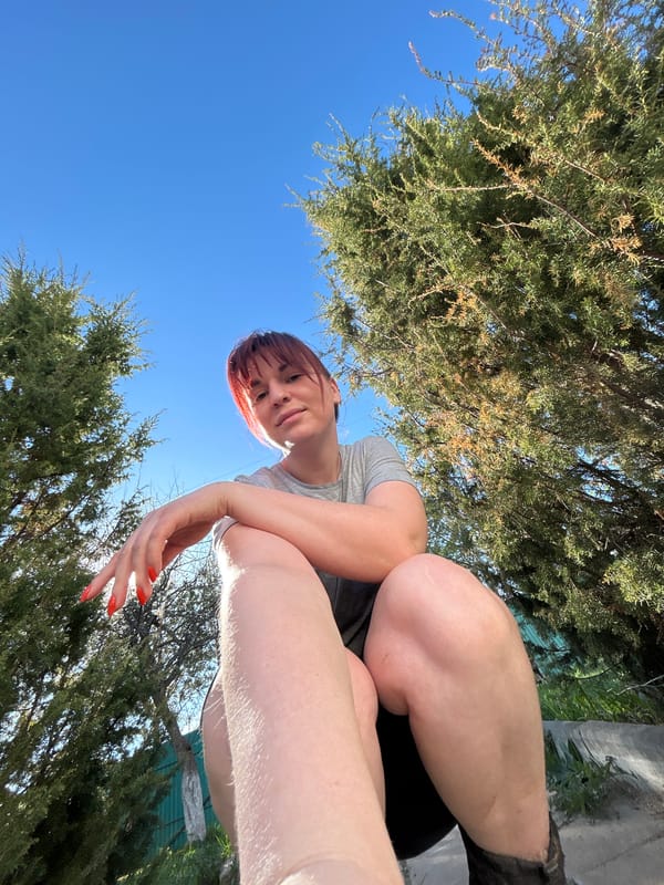 Woman photographed outdoors in sunny Фоки, Russia