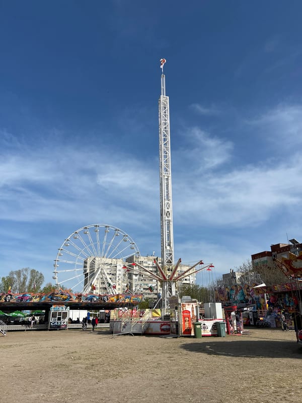 Visitor documents afternoon at Plovdiv amusement park attractions
