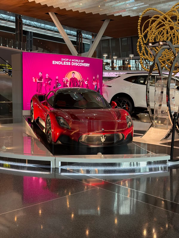 Travelers Document Art Installations at Doha Airport