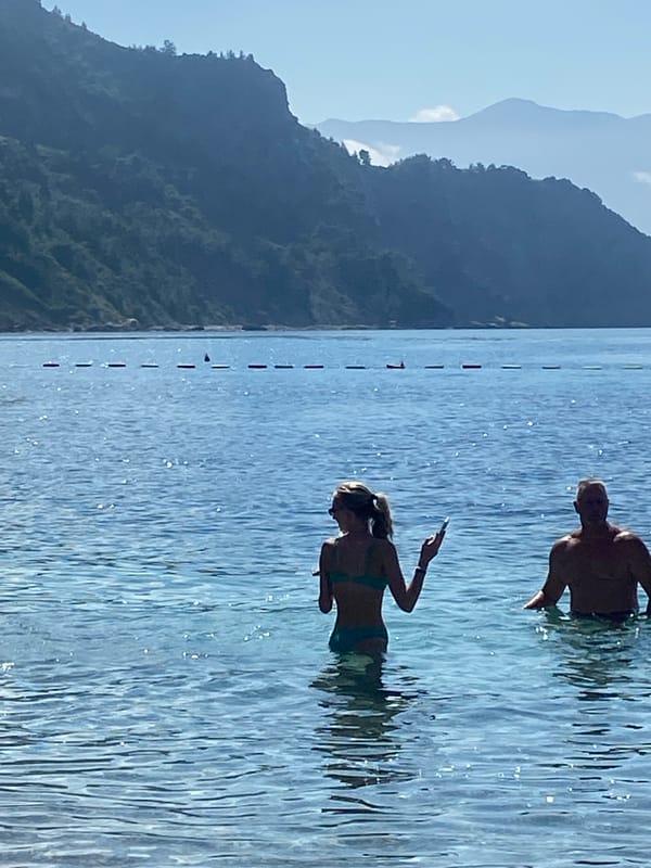 Beach day begins in Prijevor, Montenegro waters