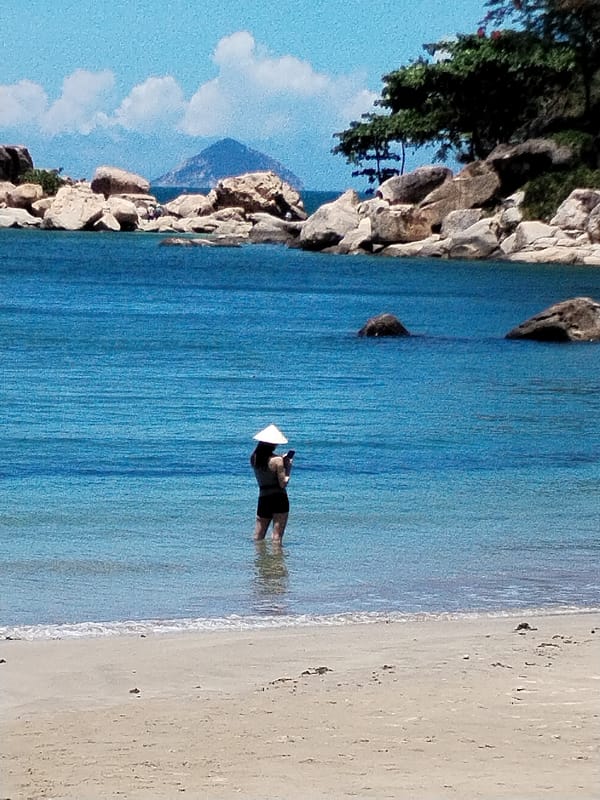 Early morning beach scenes captured in Nha Trang Vietnam