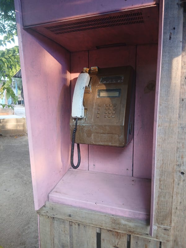 Vintage payphone, cash register, typewriter spotted in San Carlos
