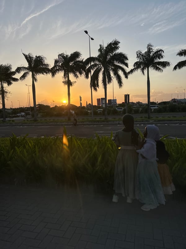 Evening gatherings observed near Dar es Salaam airport during sunset