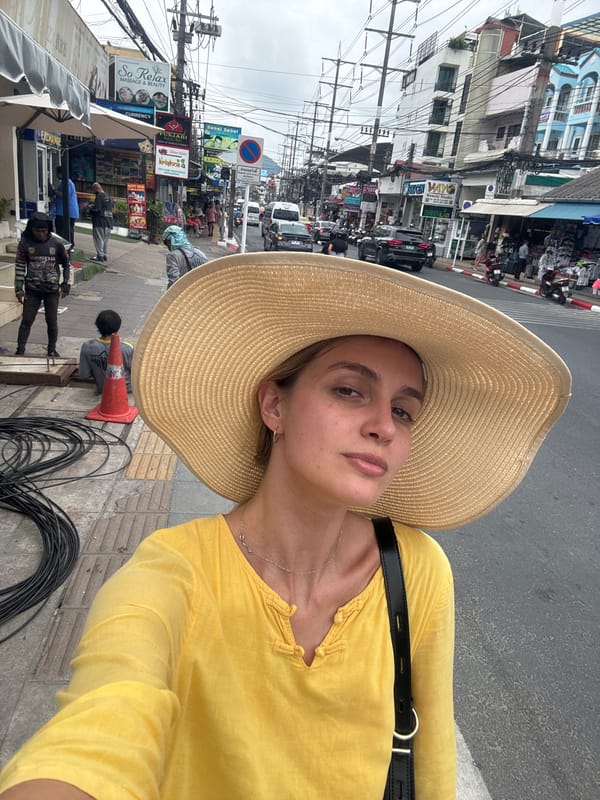 Morning street life documented in Patong tourist district