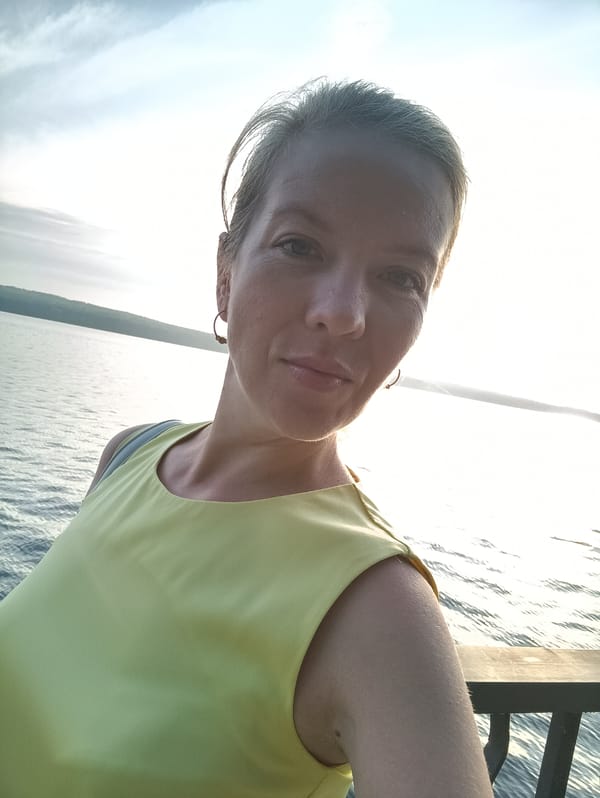 Quiet afternoon on the Kama River near Chaikovsky, Russia