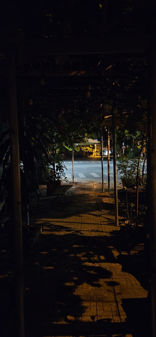 Nighttime photography session documented in Nha Trang, Vietnam