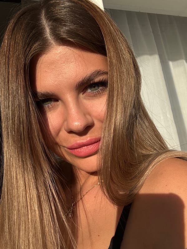 Woman takes selfie in Sarapul, Russia