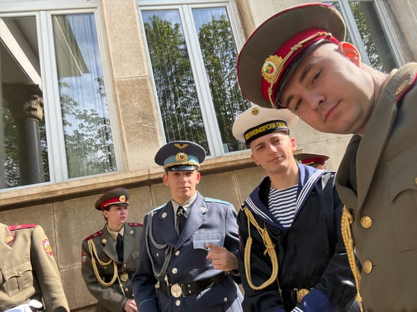 Military personnel gather for formal ceremony in Sofia