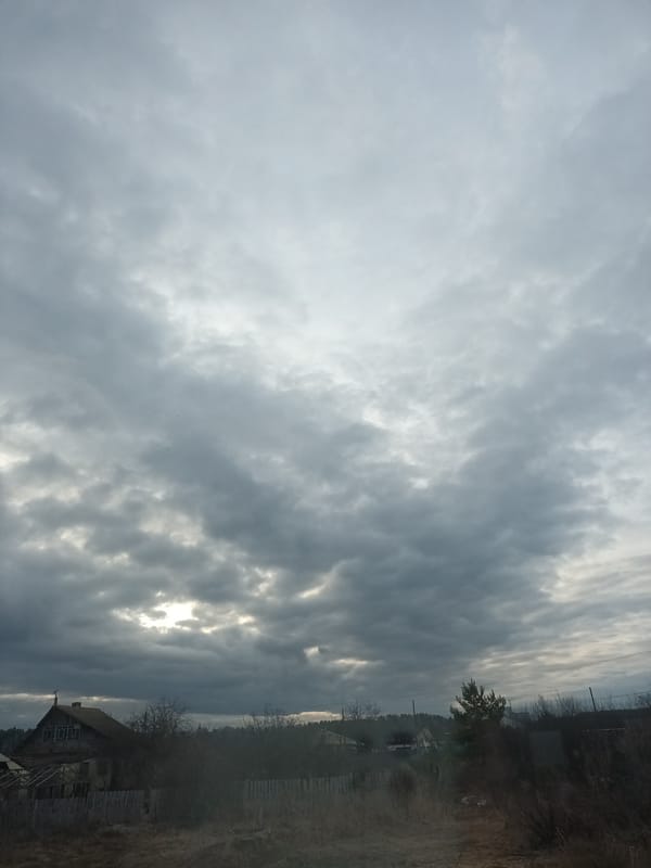 Early morning domestic moments captured in rural Olkhovka, Russia
