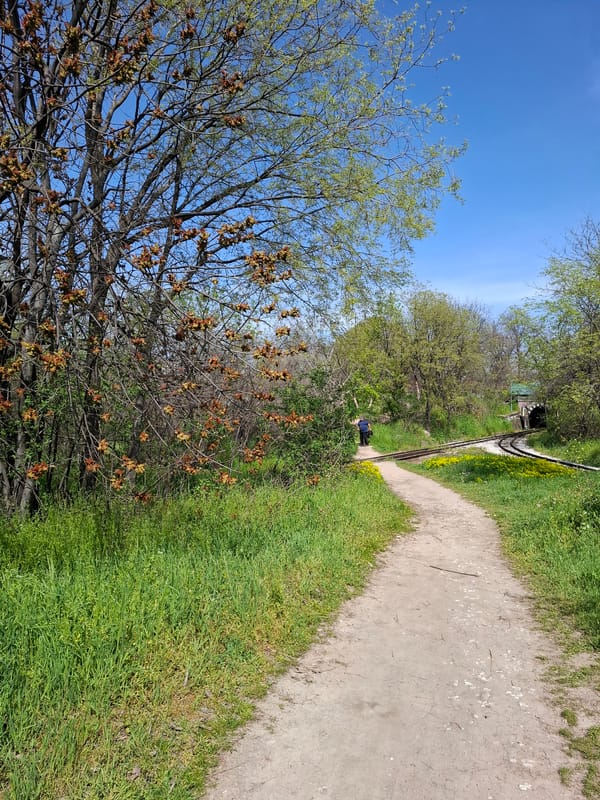Spring morning walk documented across Plovdiv parks and streets