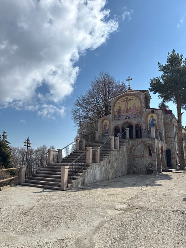 Morning observations capture church and forest scenes in Mostovo