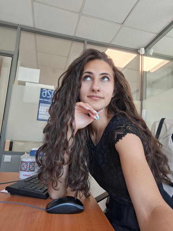 Quick series of desk selfies in an office setting