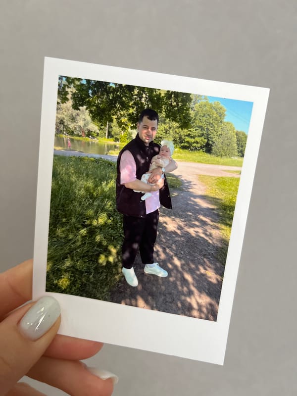 Domestic moments captured in Shushary: wedding dress, baby, toys