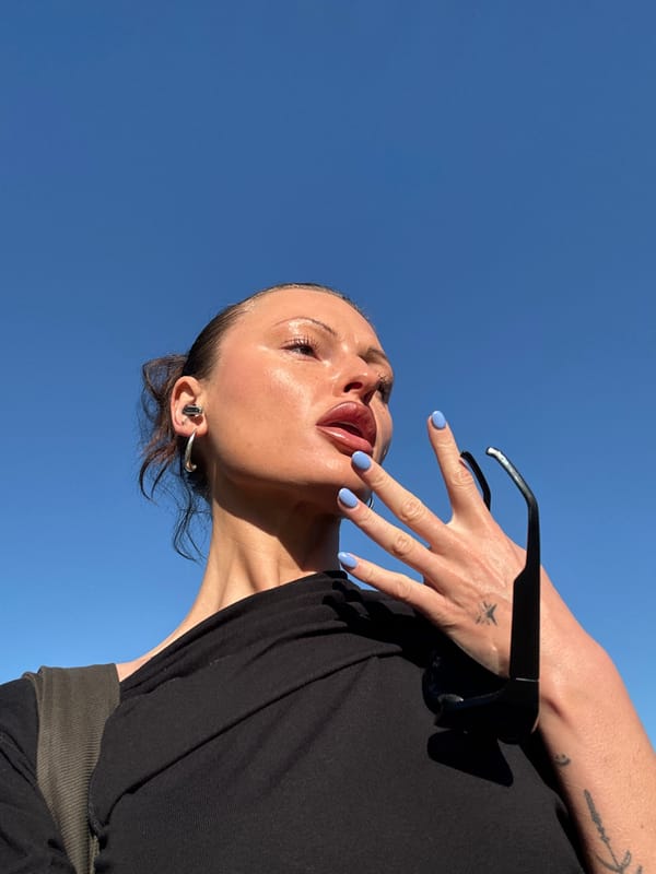 Morning selfies captured in bright Tunbridge Wells sunlight