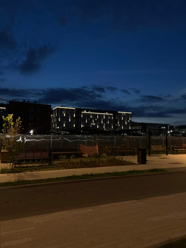 Evening urban life documented across Russian city streets