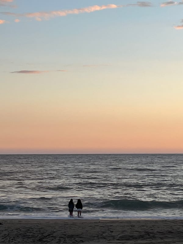 Sunset captured along Alanya beachfront and promenade