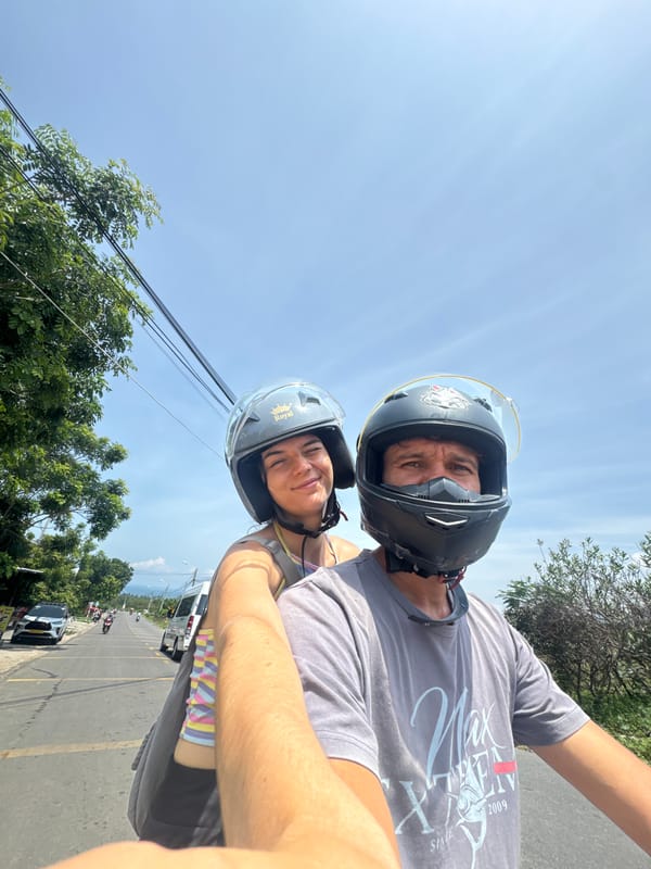 Motorcycle ride through the roads of Mũi Né, Vietnam