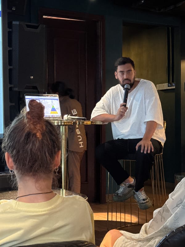Late-night business presentation held at North Kuta venue