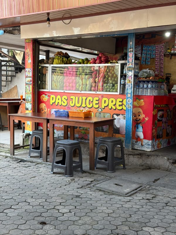 Morning street life documented in Kuta, Indonesia