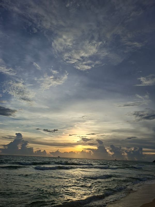 Sunset beach scenes along Phú Quốc's coastline