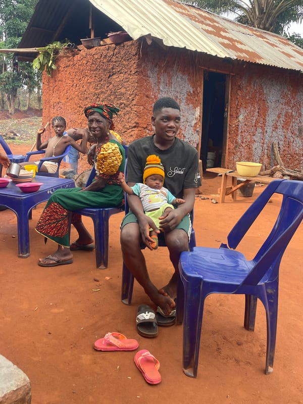 Morning outdoor gatherings documented in Ogbe, Nigeria