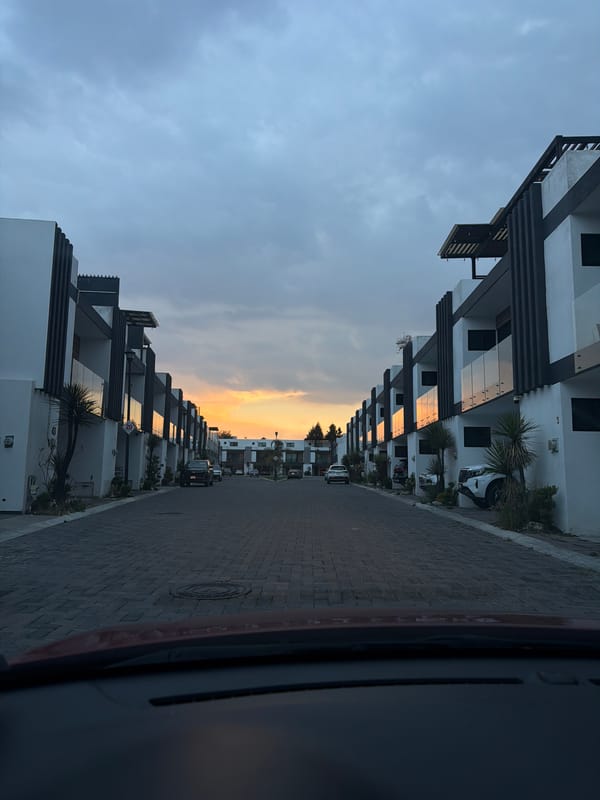 Modern residential architecture documented on Cholula street