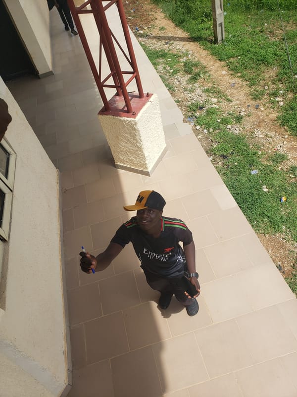 Morning street life in Gumel, Nigeria