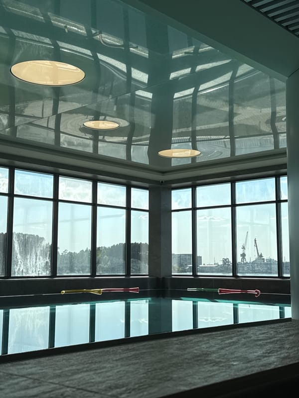 Indoor window observations capture cityscape, landscape, and water views