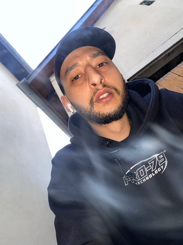Tech worker selfie, social media post recorded in Schiltigheim
