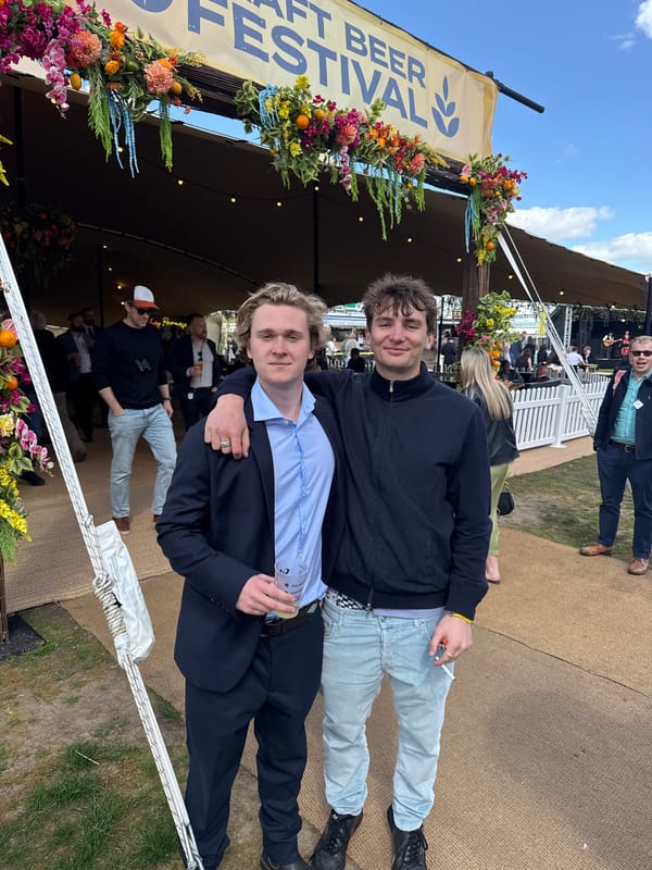 Craft beer festival features horse racing entertainment in Greenham