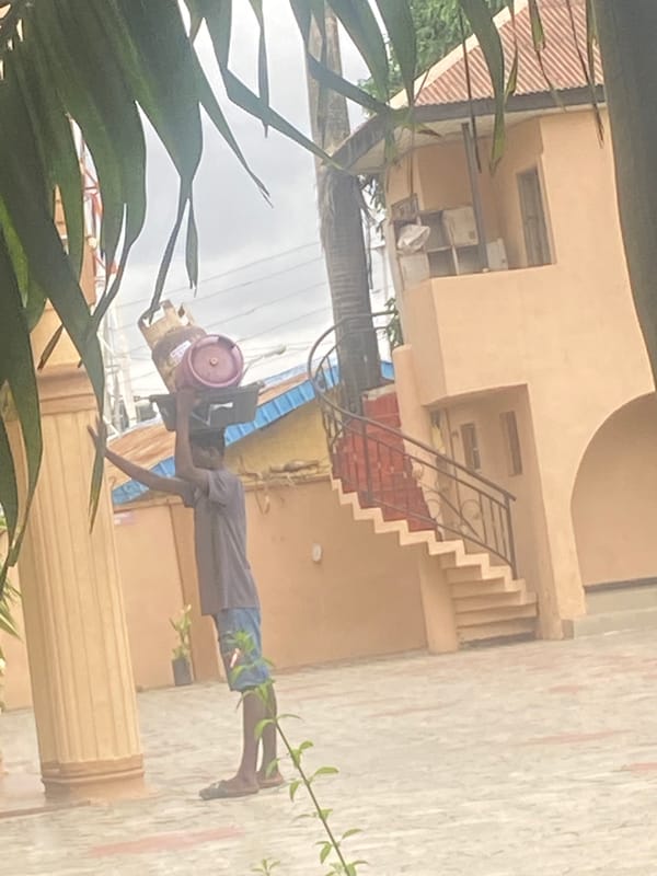 Daily life moments captured in Alagba, Nigeria residential area