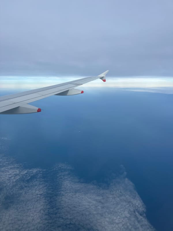 Flight passenger captures aerial views over Wexford coastline, Ireland