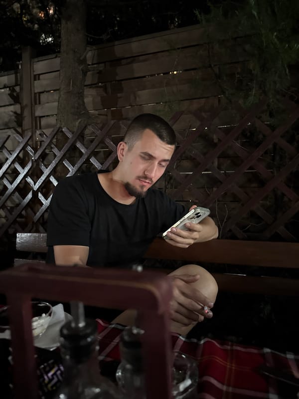Evening diners gather at outdoor restaurant in Sofia