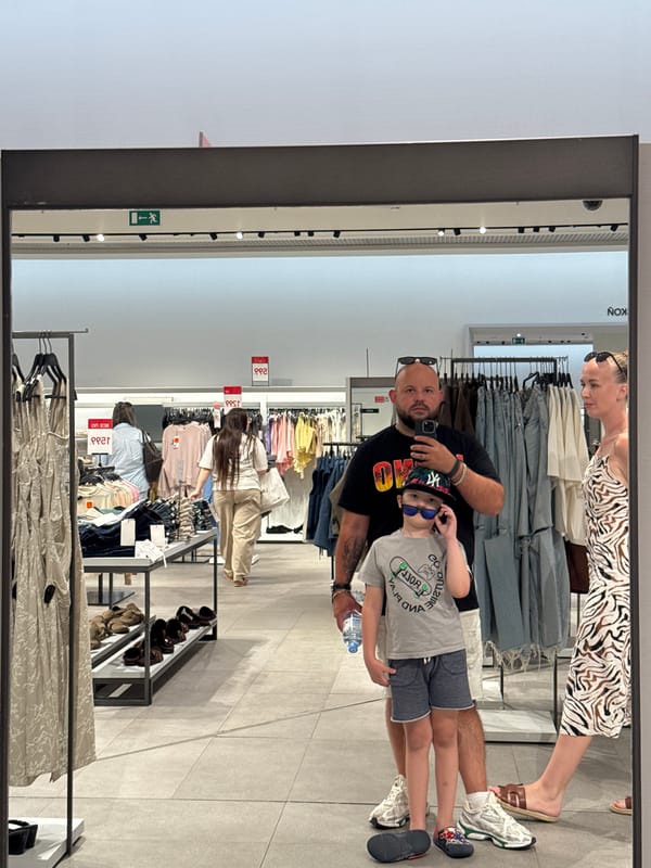 Casual stop inside a Sochi clothing store