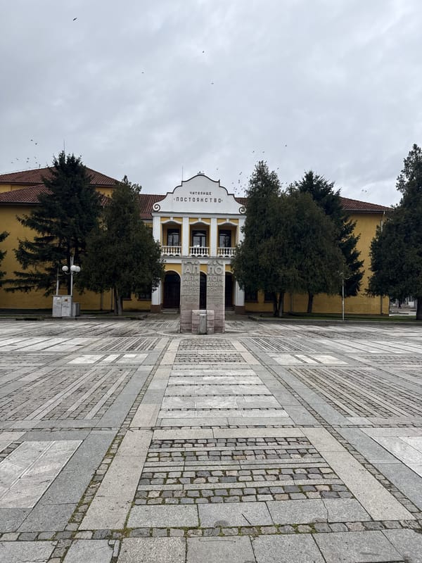 Morning street scenes captured in Lom, Bulgaria cultural district