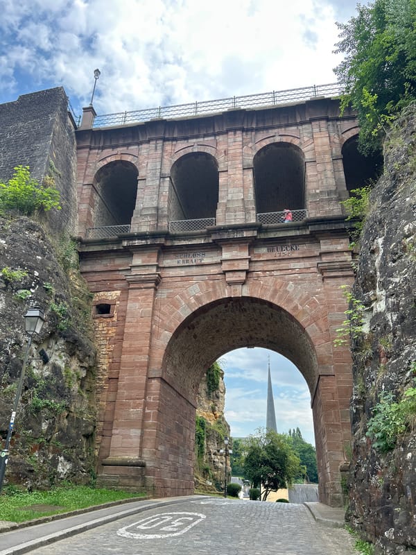 Luxembourg City's Old Town landmarks, ground level to panoramic