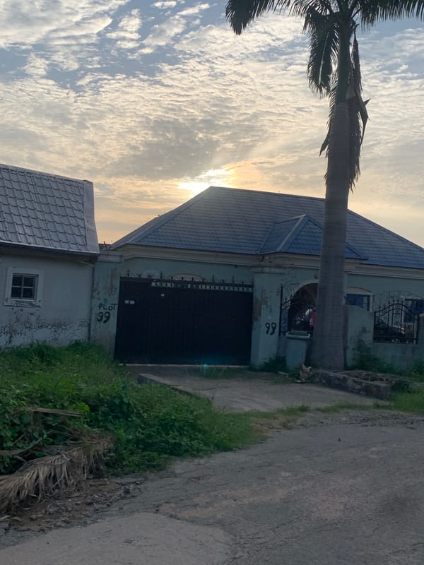 Routine afternoon street life documented in Abuja residential area