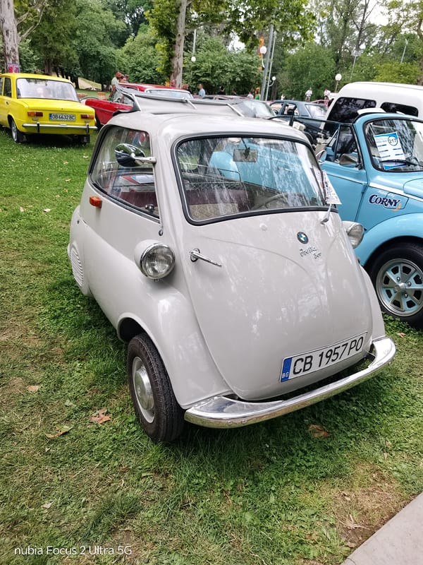 Vintage car and motorcycle parade held in Ruse, Bulgaria