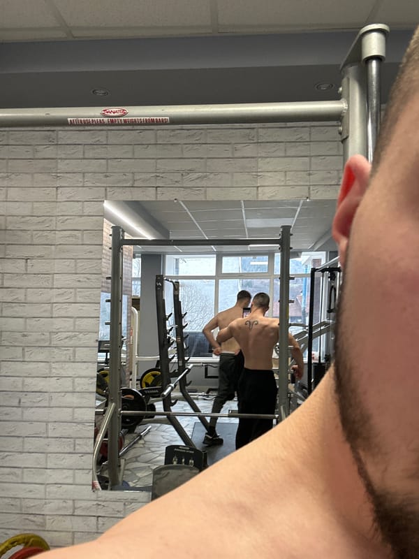 Gym workout session documented in Smolyan, Bulgaria