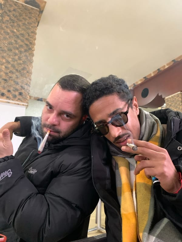 Social gathering and kitten documented in Khandek Zarzour, Morocco