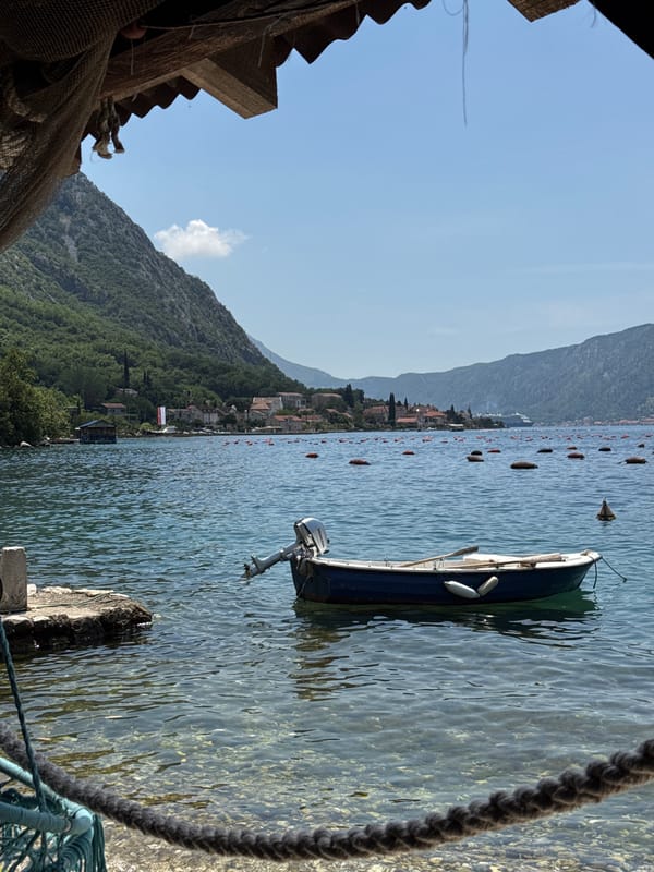 Morning coastal life documented in Montenegro fishing village