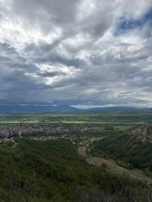 Tourist documents Bulgaria's Stob Pyramids geological formations
